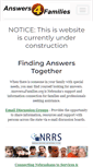 Mobile Screenshot of answers4families.org